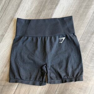 Gymshark Black Vital Seamless Shorts Women’s Size S High Waist Workout